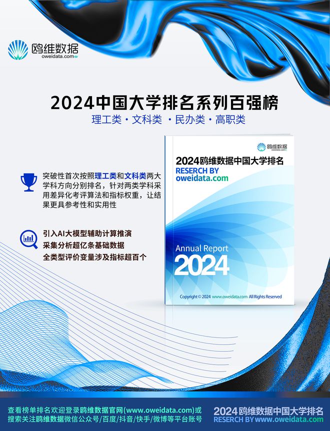 用AI大模做研究!鸥维数据重磅发布2024中国大学排名(图2) 用AI大模做研究!鸥维数据重磅发布2024中国大学排名(图2)